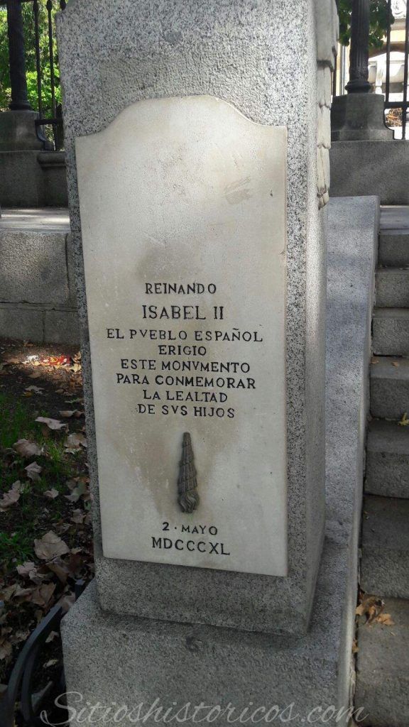 Historia del monumento a los Héroes del Dos de Mayo de Madrid.
