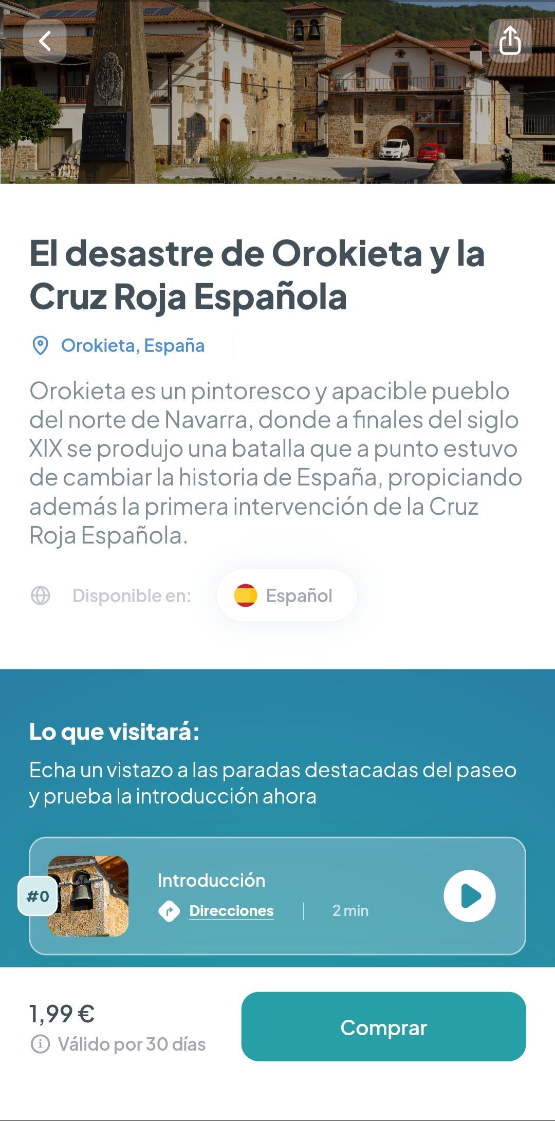 Audioguía sobre Orokieta 